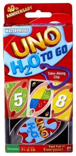 Juego de Cartas Uno H2O To Go Waterproof