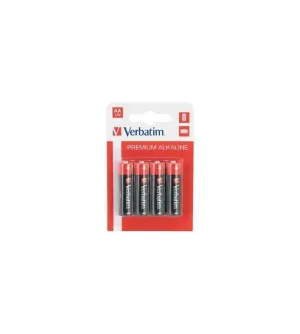 PAQUETE 4 PILAS ALCALINAS VERBATIM AA LR06 1,5V 