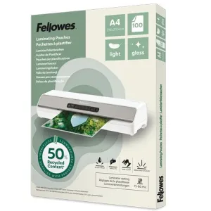 Pack 100 Fundas de Plastificar Fellowes A4 80 Micras 100142987