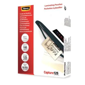 PAQUETE 100 FUNDAS DE PLASTIFICAR FELLOWES 83X113 5307101 125 MICRAS