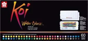 ESTUCHE 60 PASTILLAS ACUARELA SAKURA KOI XNCW60N
