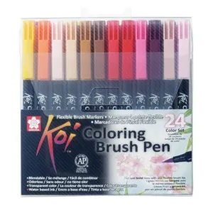 Pack 24 Rotuladores Sakura Brush Koi Coloring Xbr24A