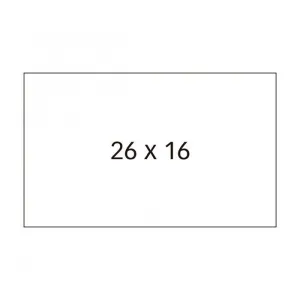 Pack 6 Rollos Etiquetas Blancas Apli 26X16Mm 2 Lineas Adhesivo Removible 100919