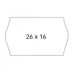 Pack 6 Rollos Etiquetas Blancas Apli 26X16Mm 2 Lineas Adhesivo Removible 100923