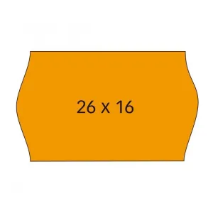 Pack 6 Rollos Etiquetas Naranjas Apli 26X16Mm Adhesivo Removible 101719