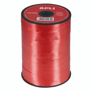 Bobina Cinta Regalo Apli Rojo 7Mmx400M 101932