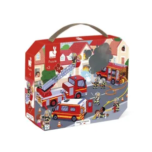 Puzzle Janod 24 Piezas Bomberos J02605