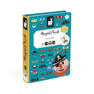 Magneti Book Crazy Faces Chicos Janod J02716