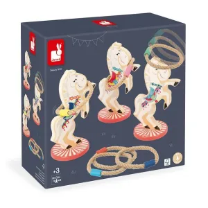 Juego de Lanzamiento de Anillos de Caballos Applepop Janod J03366