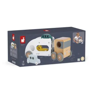 Bolid Camión Transportador de Coches con 3 Vehículos Janod J04637