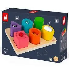 PUZZLE ENCAJE JANOD 1X6PIE 05332 6FIGURAS SENSORIA