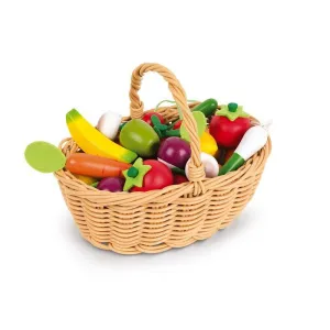 Cesta de 24 Frutas y Verduras Janod J05620