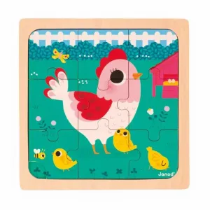 Puzzle la Gallina Henriette Janod J07110
