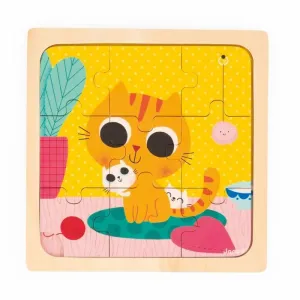 Puzzle el Gato Peanut Janod J07111