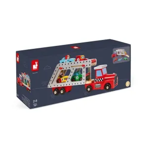 Story Camión Portacoches de Madera Janod J08572