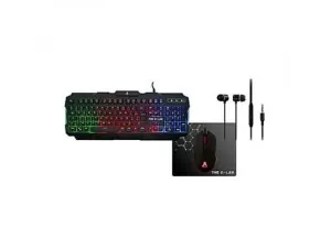 PACK RATON + TECLADO + AURICULARES + ALFOMBRILLA THE G-LAB HELIUM