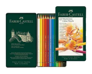 ESTUCHE DE METAL CON 12 LÁPICES DE COLOR POLYCHROMOS FABER CASTELL 110012