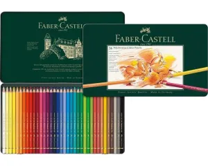 ESTUCHE DE METAL CON 36 LÁPICES DE COLOR POLYCHROMOS FABER CASTELL 110036