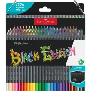 LÁPICES COLOR BLACK EDITION 100 COLORES FABER CASTELL 116411