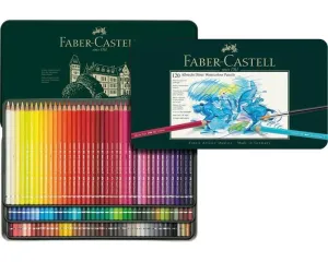 ESTUCHE DE METAL CON 120 LÁPICES ACUARELABLES FABER CASTELL 117511