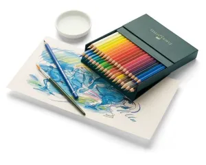 Estuche Estudio con 36 Lápices Acuarelables y 6 Pinceles Faber Castell 117538