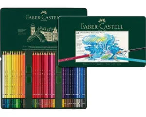 Estuche de Metal con 60 Lápices Acuarelables Faber Castell 117560