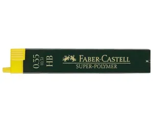 Pack 12 Minas Faber Castell Super Polymer 0,35Mm Hb 120300