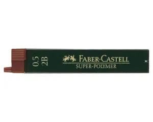 Pack 12 Minas Faber Castell Super Polymer 0,5Mm 2B 120502