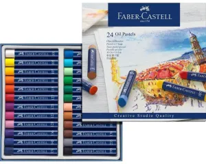 Estuche de Carton con 24 Tizas Pastel Grasas Faber Castell 127024