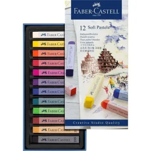 Estuche de Carton con 12 Tizas Pastel Blandas Faber Castell 128312