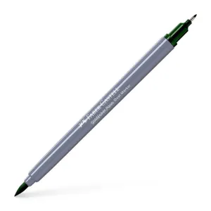 Rotulador Acuarelable Doble Punta Fina y Brush Goldfaber Aqua Faber Castell Verde Pino 164567