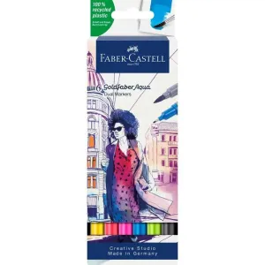 Estuche de 6 Rotuladores Goldfaber Aqua Dual Marker Faber Castell 164606