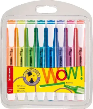 Pack 8 Marcadores Fluorescente Stabilo Swing Cool 275/8-3