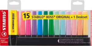 Pack 15 Marcadores Fluorescente Stabilo Boss Original 7015-01-5