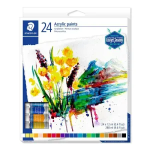 Estuche de Carton con 24 Tubos Acrilicos 12Ml Staedtler 8500 C24