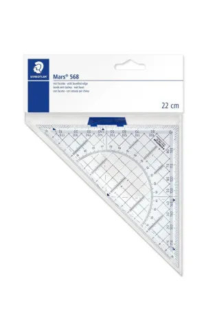 Escuadra Staedtler Plastico Mars 22Cm 568 35