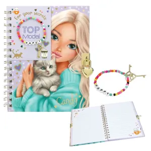 Diario Topmodel con Candado y Pulsera 14292