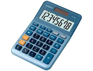 CALCULADORA SOBREMESA CASIO MS-80E 8 DIGITOS AZUL