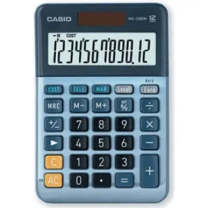 CALCULADORA SOBREMESA CASIO MS-120EM 12 DIGITOS AZUL