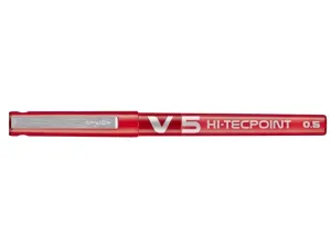 Rotulador Pilot Hi-Tecpoint V5 Rojo Bx-V5-R