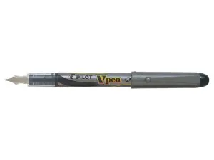 Pluma Desechable Pilot V-Pen Silver Negro Svp-4M-B