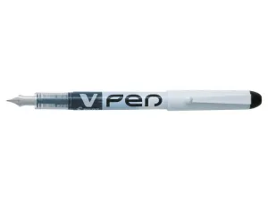 Pluma Desechable Pilot V-Pen Blanco Negro Svpn-4W-B