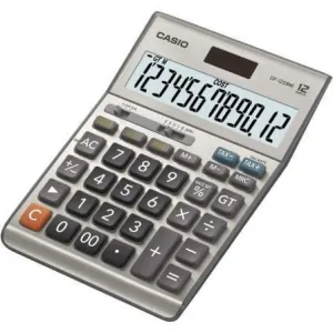 CALCULADORA SOBREMESA CASIO DF-120BM 12 DIGITOS GRIS