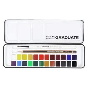 ESTUCHE 24 PASTILLAS ACUARELA DALER & ROWNEY GRADUATE D135900024