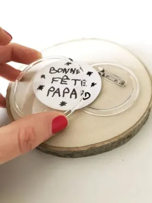 Pack 3 Chapas Transparentes para Personalizar con Imperdible Artemio 14020058