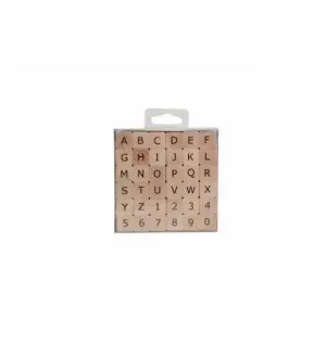 Pack 36 Sellos de Madera Abecedario Mayusculas Artemio 10004055