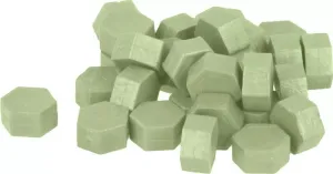 Perlas de Cera Hexagonales para Sellos Verde Artemio 30Gr 13057005