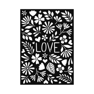 Plantillas de Stencil Love Artemio A4 15040007
