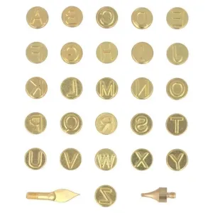 Pack 28 Puntas para Pirograbador Abecedario Artemio 18003065