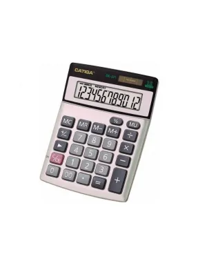 CALCULADORA SOBREMESA CATIGA DK-221 12 DIGITOS METAL